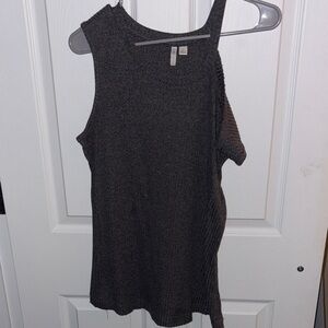 Cato Charcoal Sleeveless Blouse